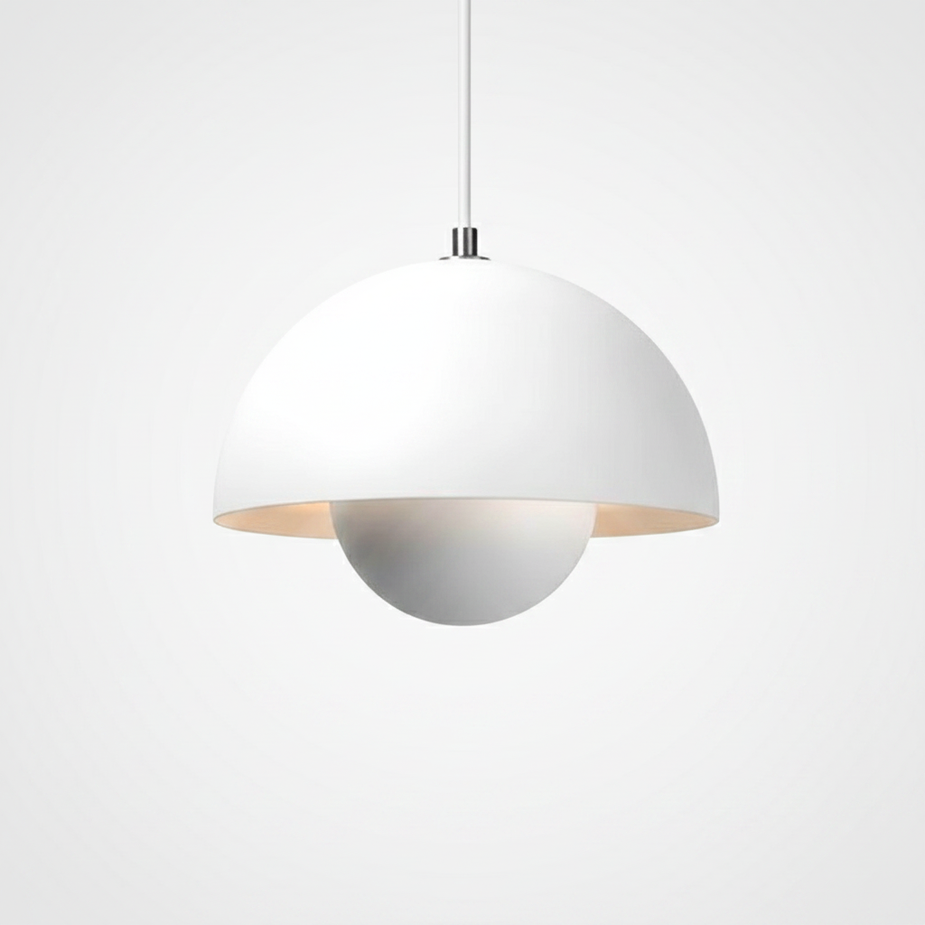 Zinra Suspension Ronde Moderne. Métal. Noir/Blanc/Rouge/Jaune