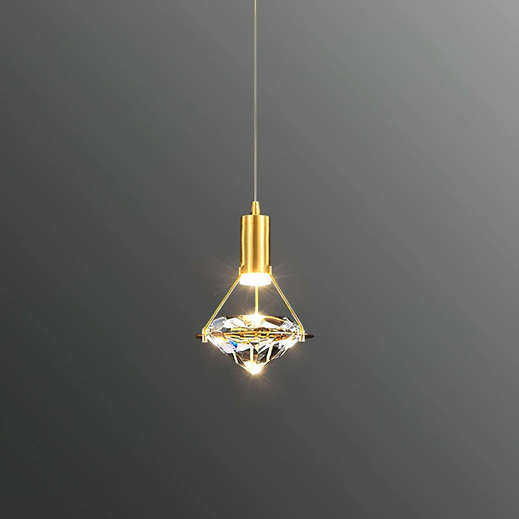 Elysianire Suspension Laiton Cristal Élégante