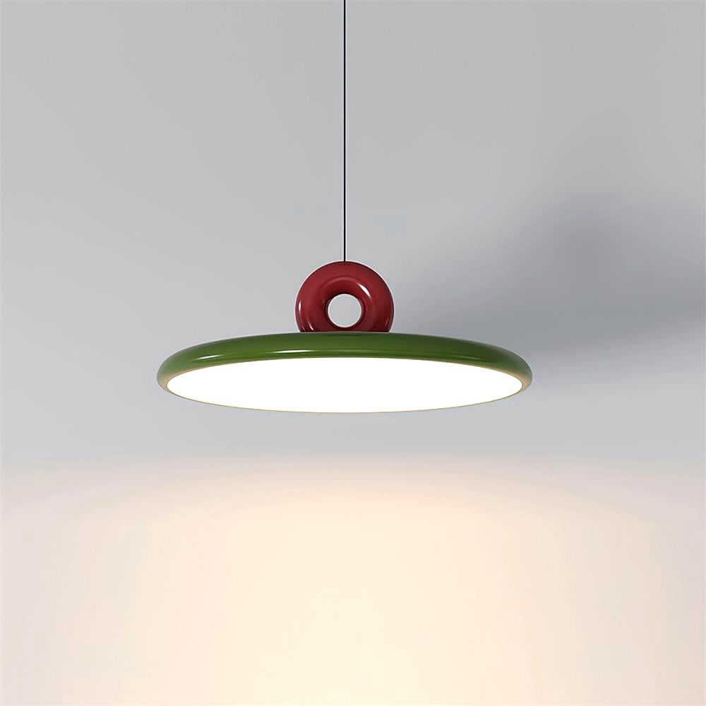 Suspension Disque Acrylique Avec Détail en Boucle Ambiance Minimaliste