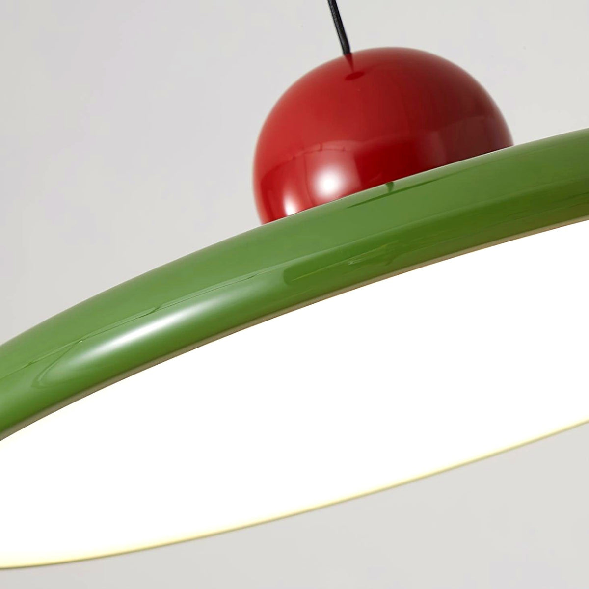 Lustra Suspension Swag Verte et Rouge