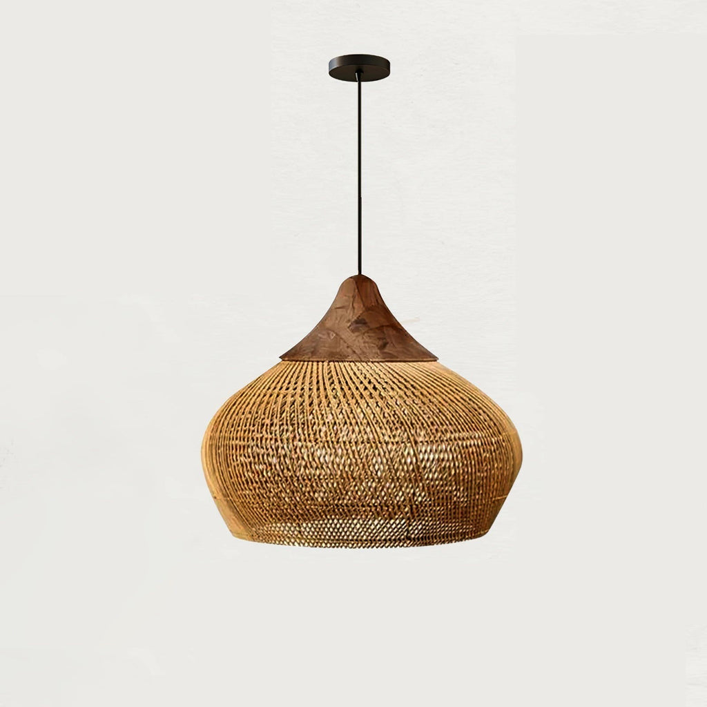 Evelyn Suspension en Rotin Tressé pour Salon