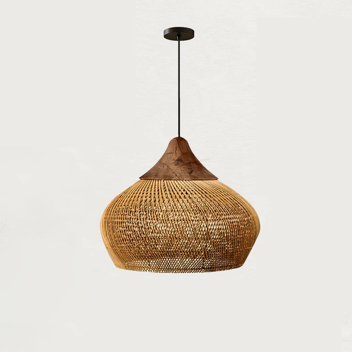 Evelyn Suspension en Rotin Tressé pour Salon