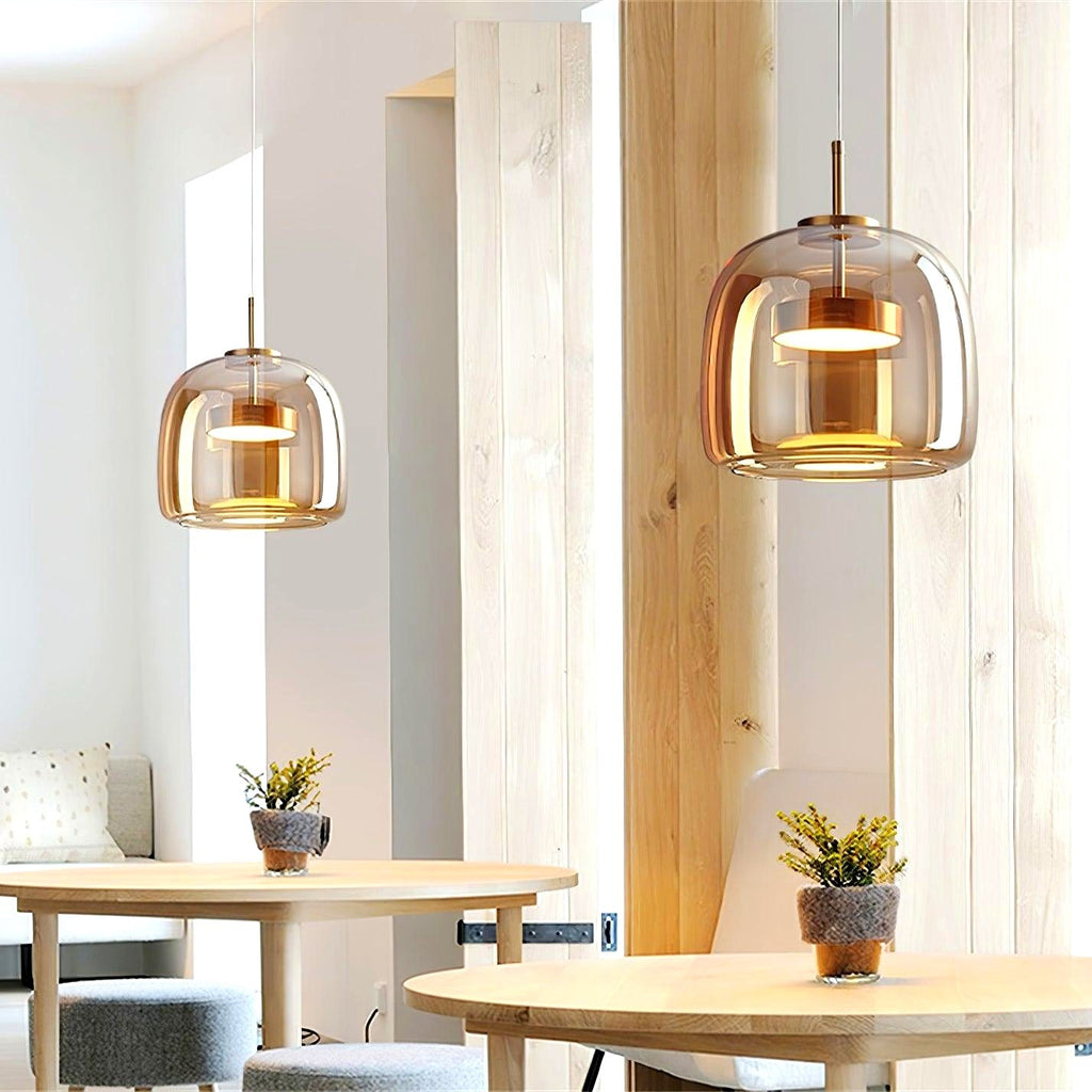 Obsidian Suspension en Verre Moderne
