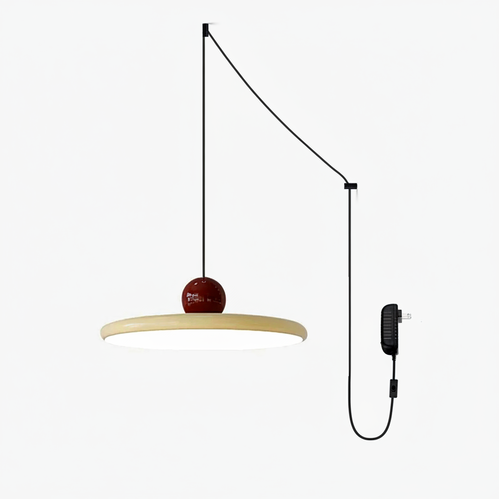 Lustra Suspension Swag Verte et Rouge