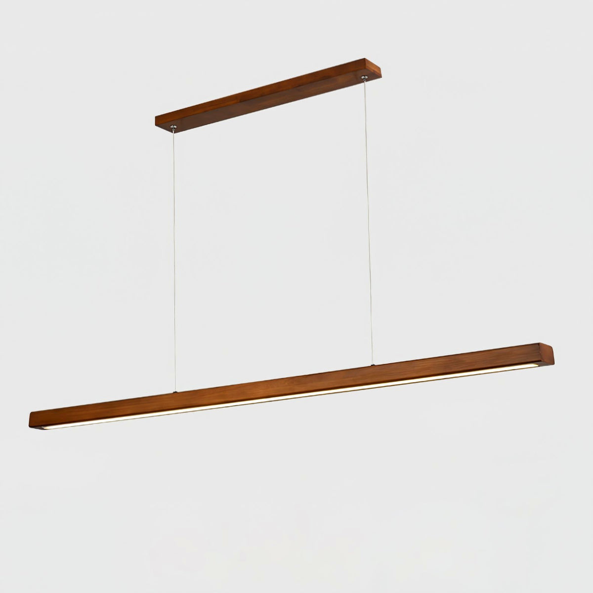 Elowen Suspension linéaire minimaliste en bois