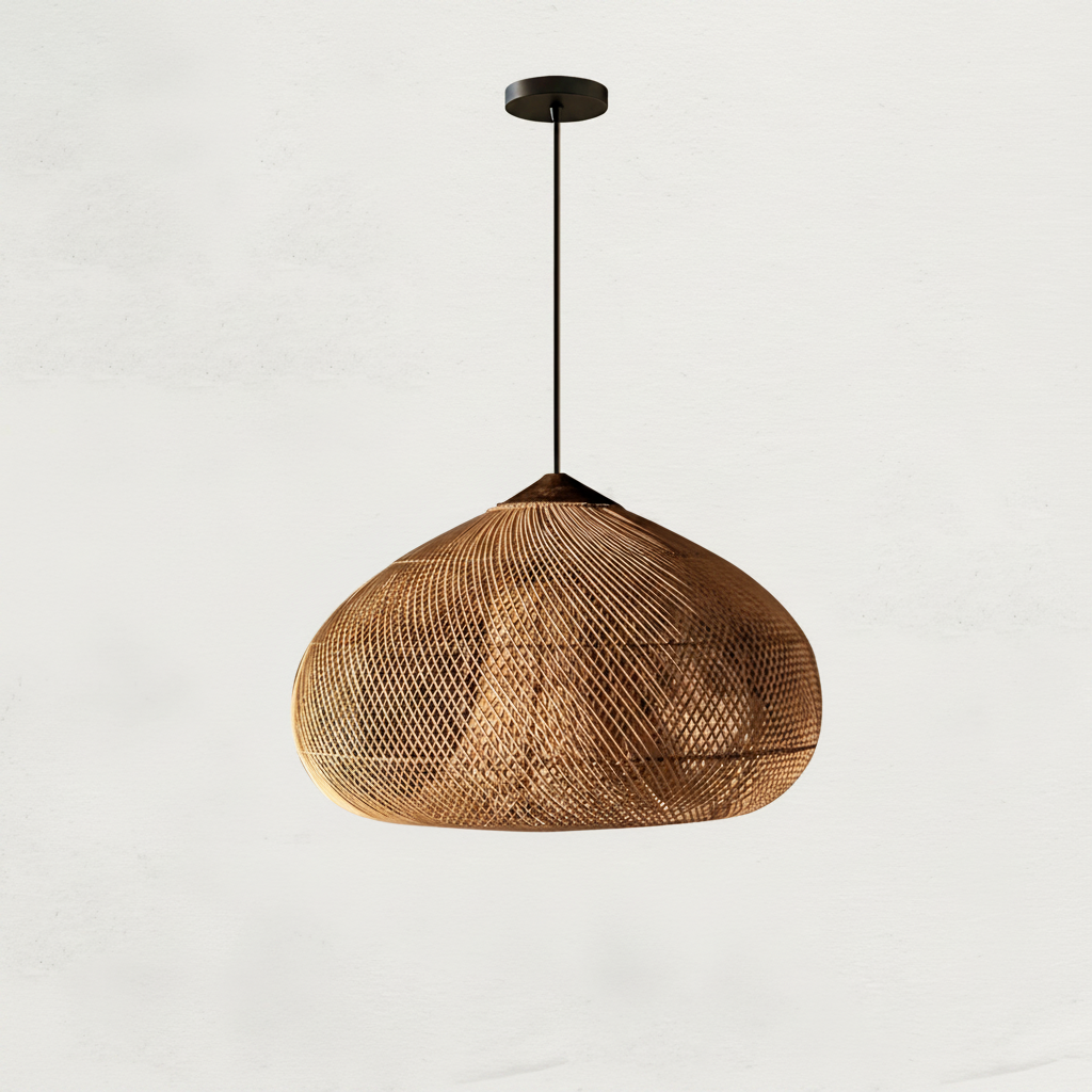 Evelyn Suspension en Rotin Tressé pour Salon