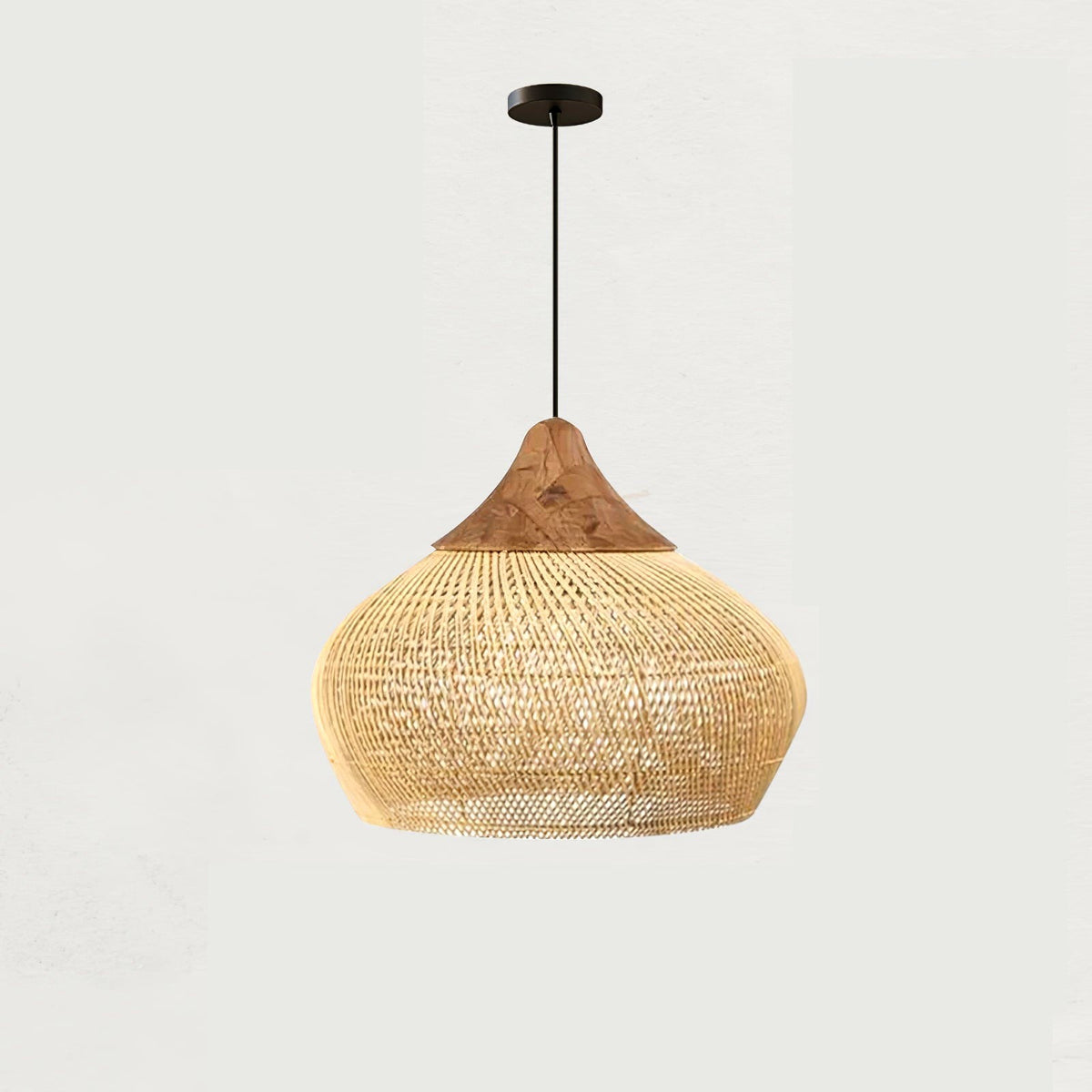 Evelyn Suspension en Rotin Tressé pour Salon