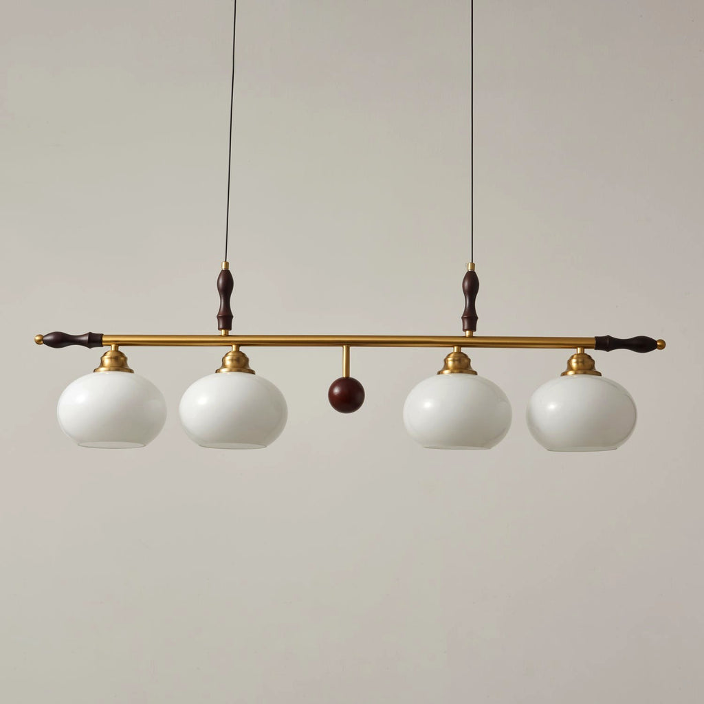 Sylvara Suspension en Bois et Verre Premium