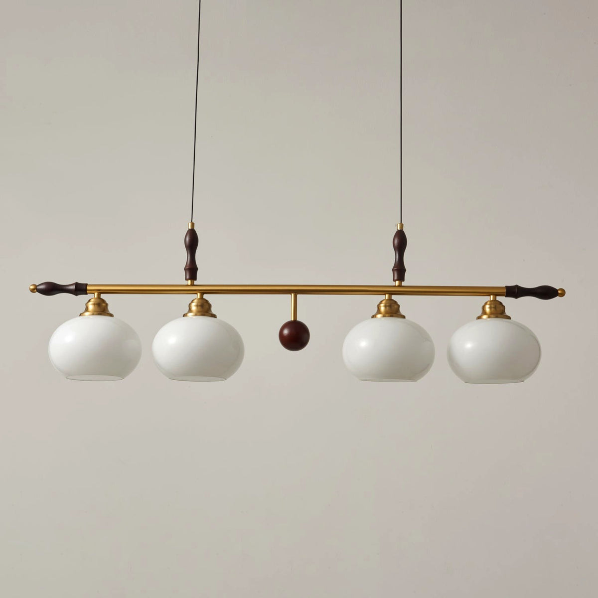 Sylvara Suspension en Bois et Verre Premium