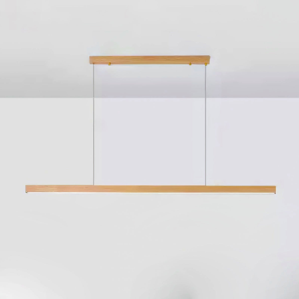 Elowen Suspension linéaire minimaliste en bois