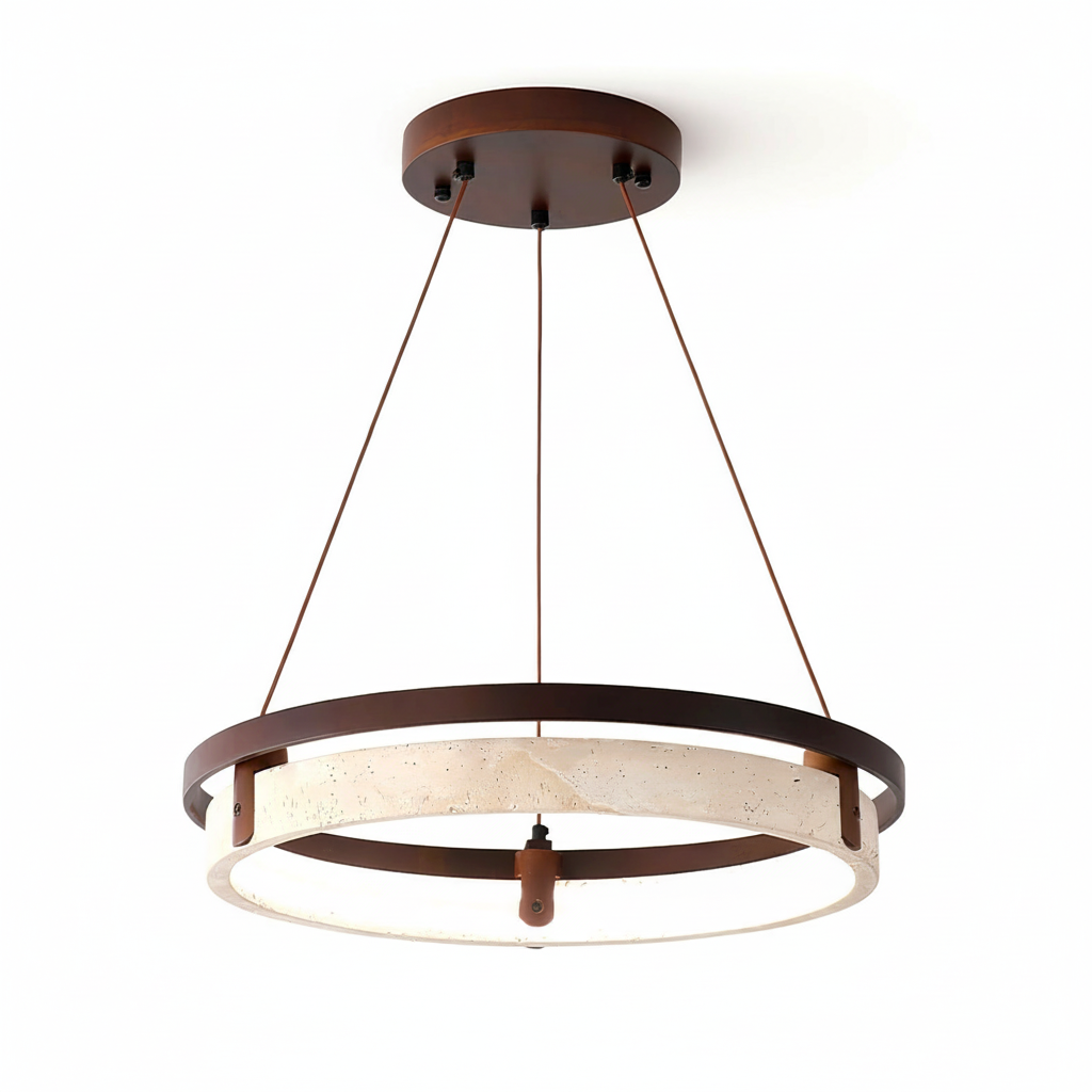 Veraearae Suspension Moderne en Travertin Image