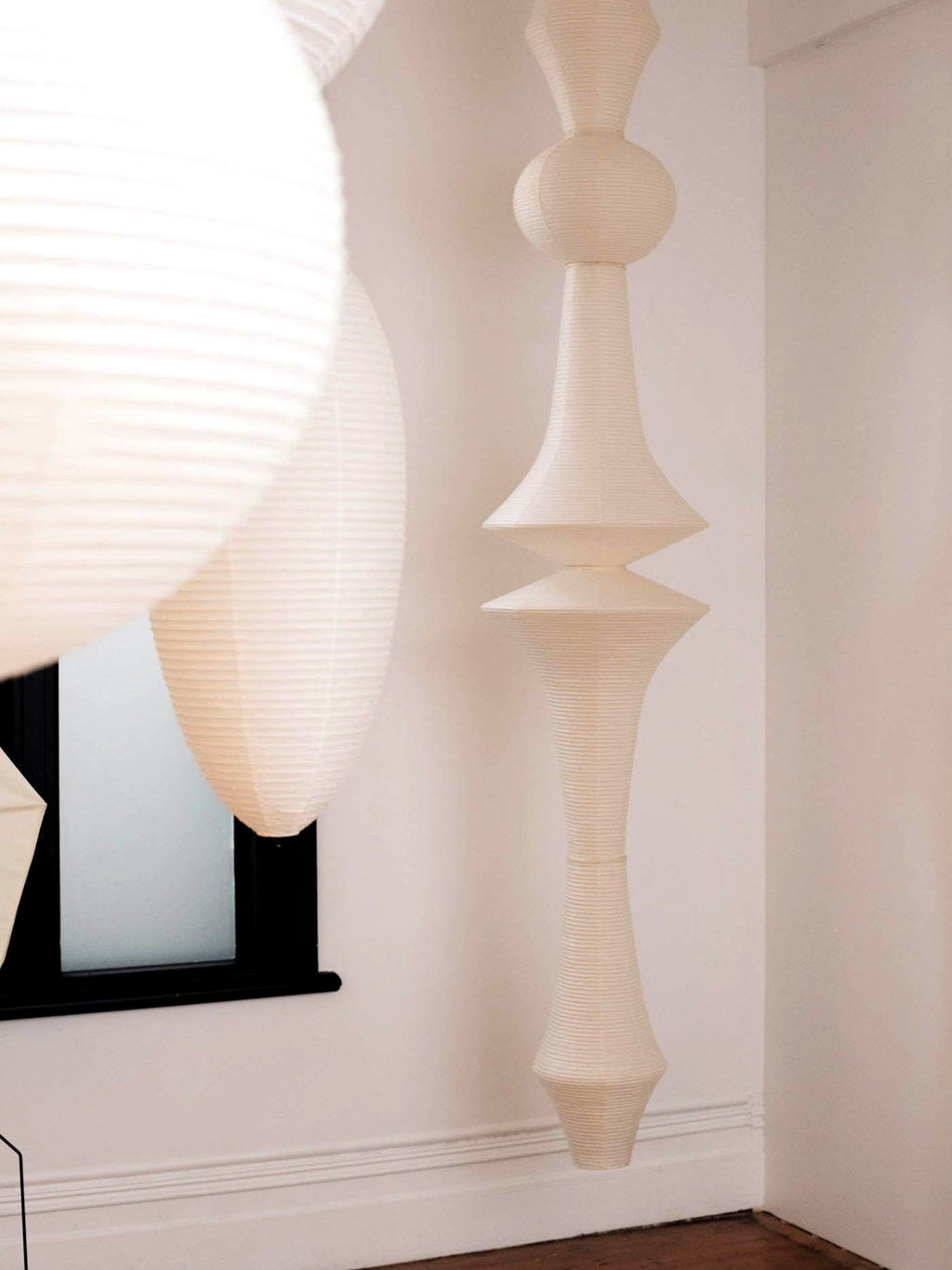Lustra Suspension Luminaire Papier Washi E pour Salon