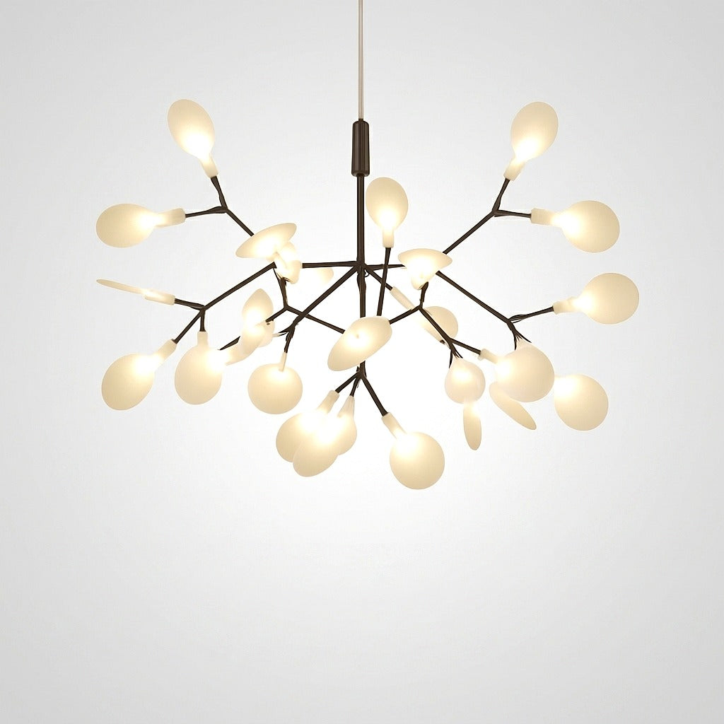 Suspension LED Arbre Lumineux Cuivré ou Noir - détail finition