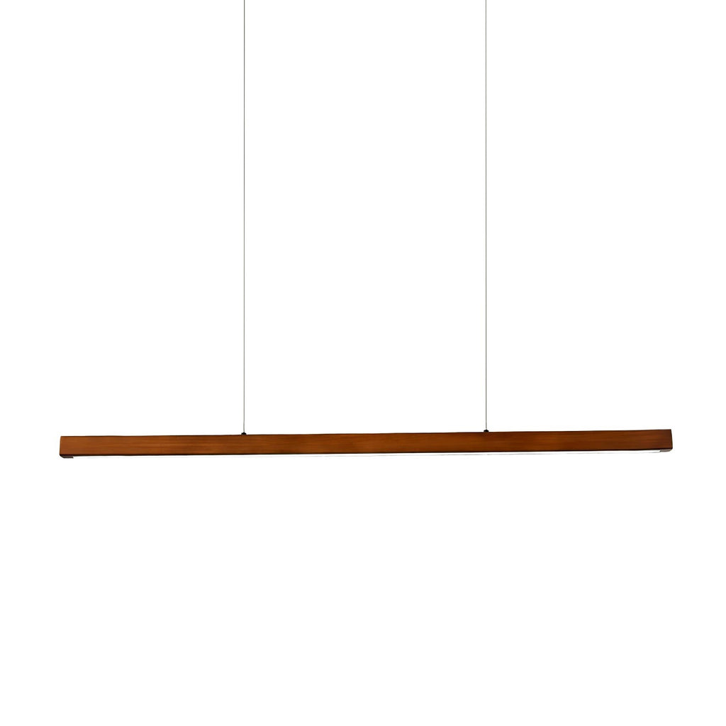 Elowen Suspension linéaire minimaliste en bois