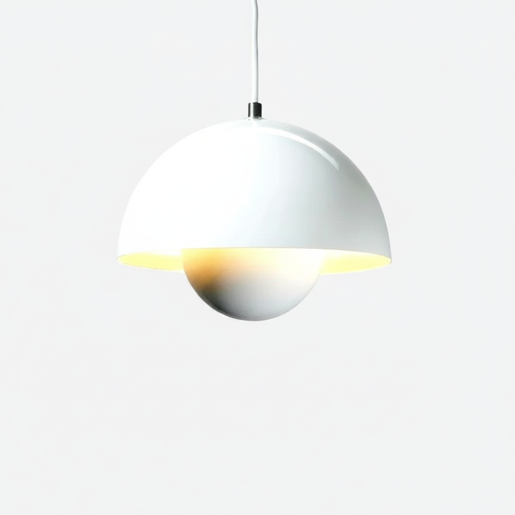 Zinra Suspension Ronde Moderne. Métal. Noir/Blanc/Rouge/Jaune