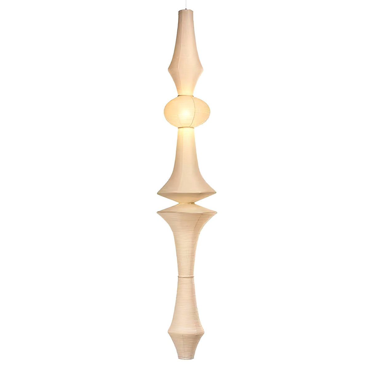 Lustra Suspension Luminaire Papier Washi E pour Salon