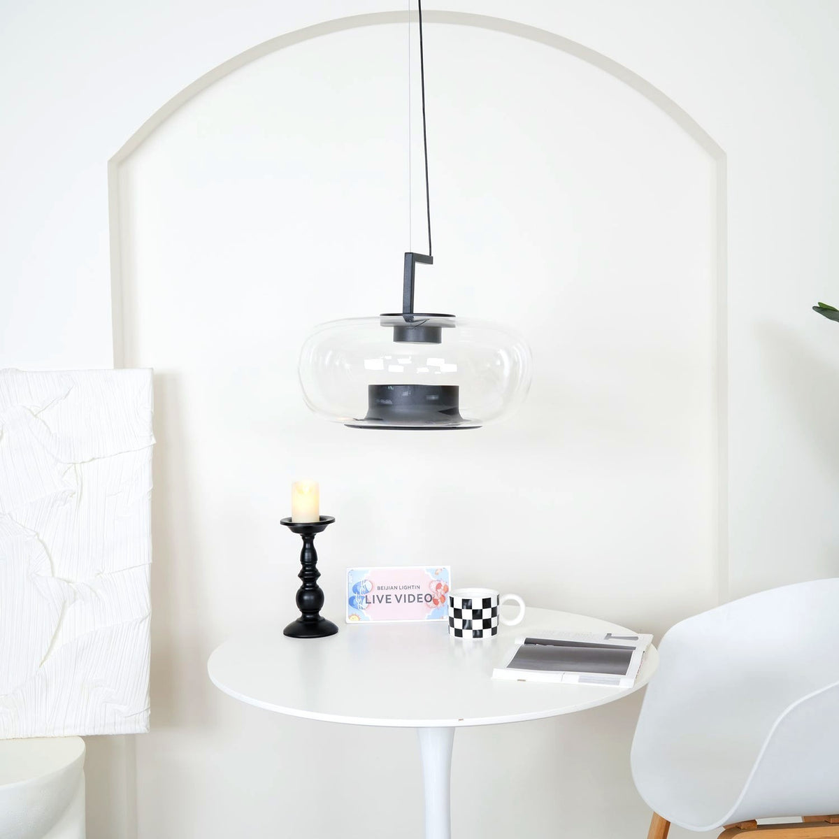 Vespeanre Lampe à suspension contemporaine