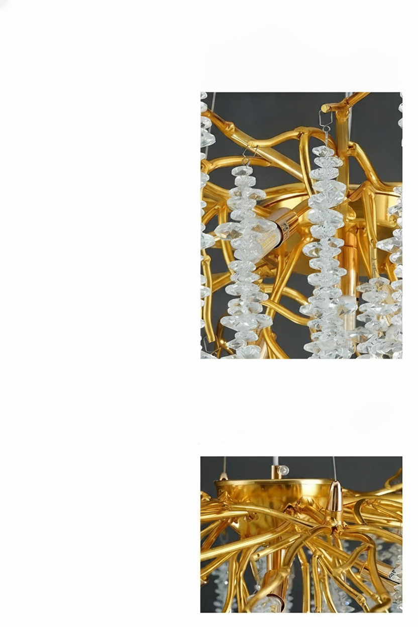 Lustre en cristal design moderne
