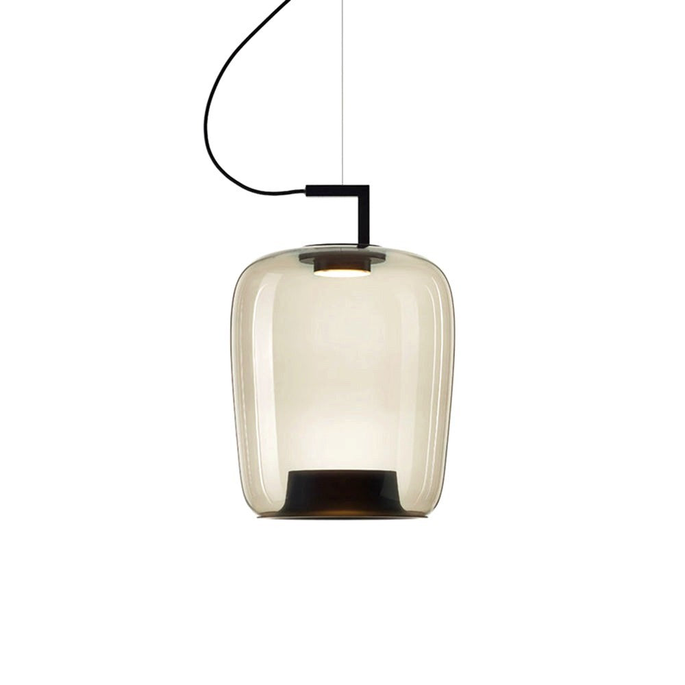 Suspension Contemporaine en Verre et Aluminium