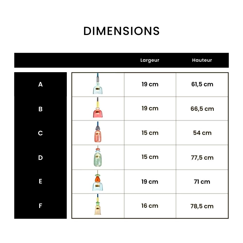 Suspension LED Verre Coloré Design - photo 12