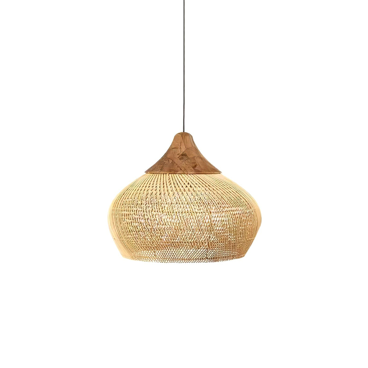 Evelyn Suspension en Rotin Tressé pour Salon