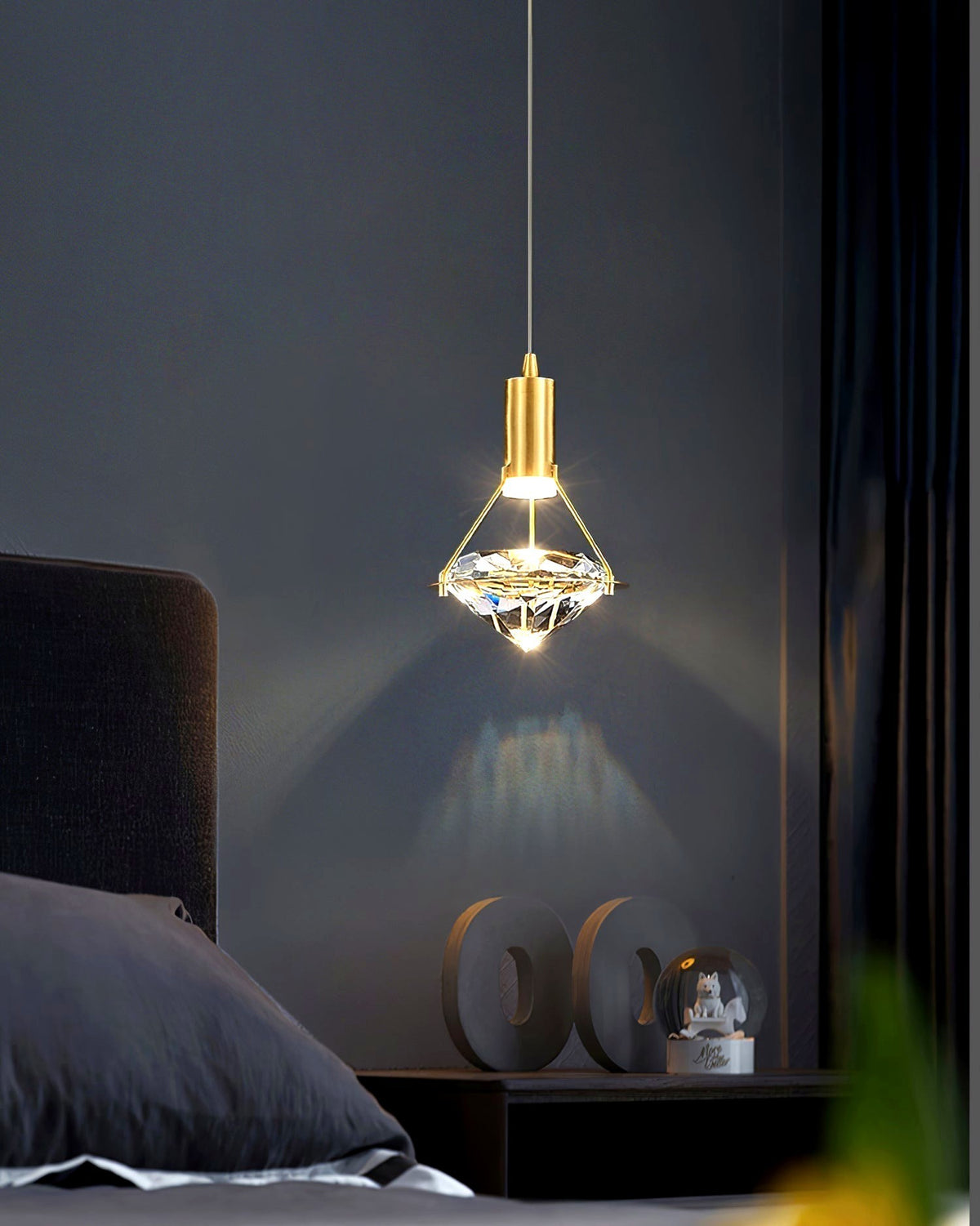Elysianire Suspension Laiton Cristal Élégante