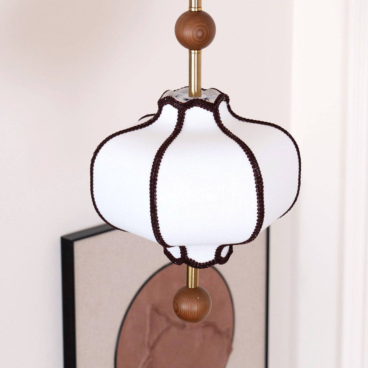 Aura Suspension lanterne en Tissu