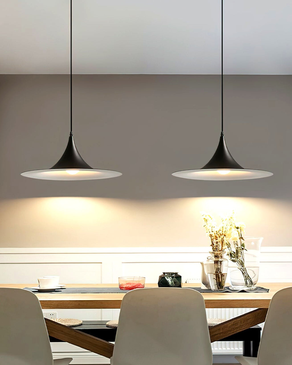 Solisin Suspension à col fin et large évasement pour salle à manger