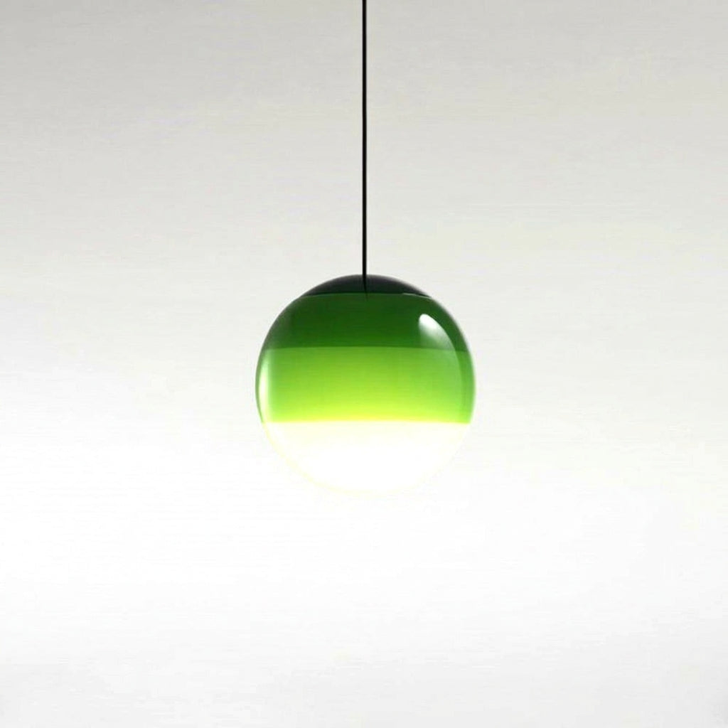 Edith Suspension Bulle Moderne Verre. Noir/Gris/Bleu/Rose. Salon