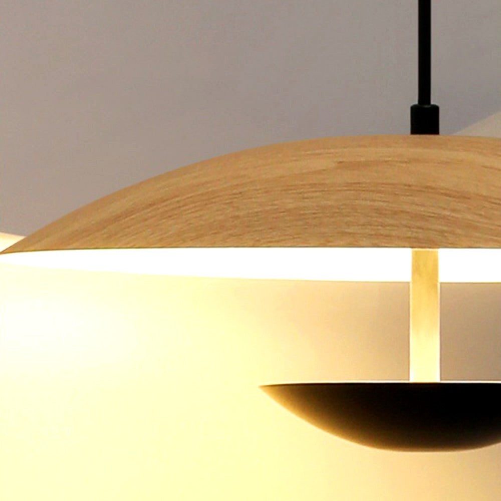 Zephy Suspension Dôme Traditionnelle. Bois/Marron. Salon/Salle à Manger