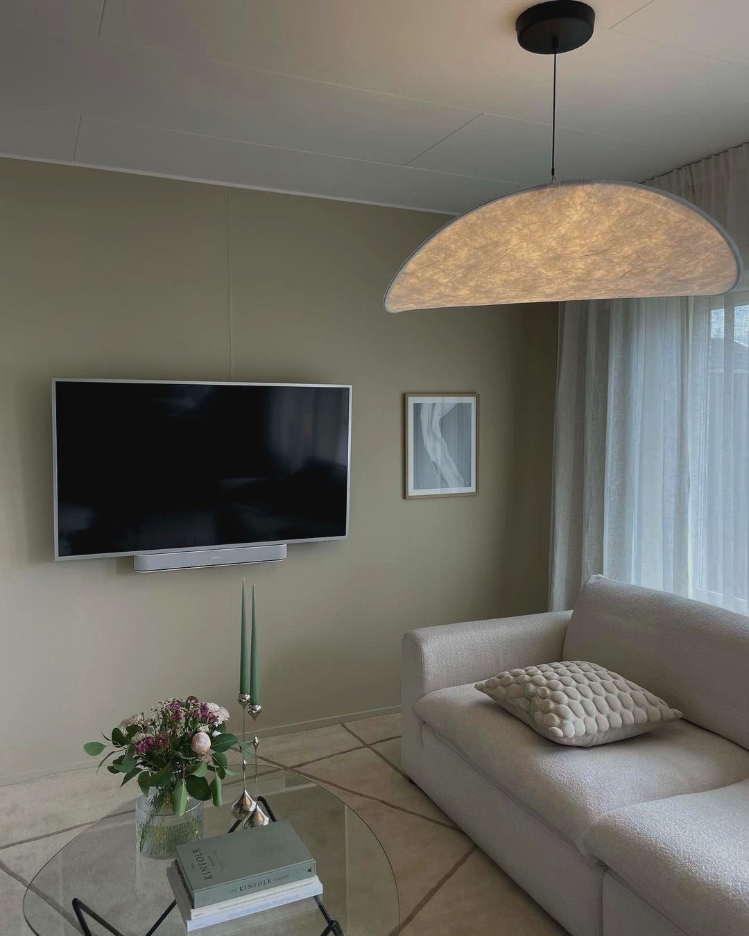 Sereca Suspension en Papier et Fibre de Verre