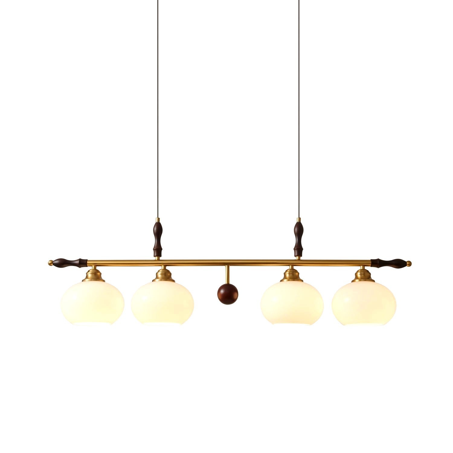 Sylvara Suspension en Bois et Verre Premium Image