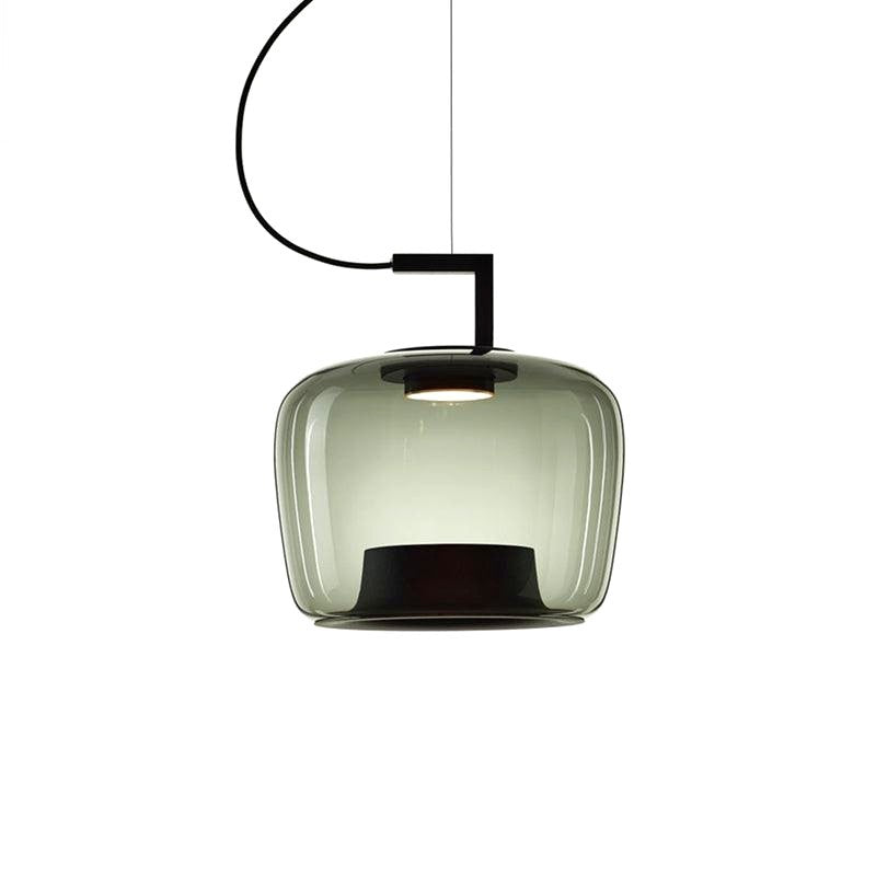 Suspension Contemporaine en Verre et Aluminium