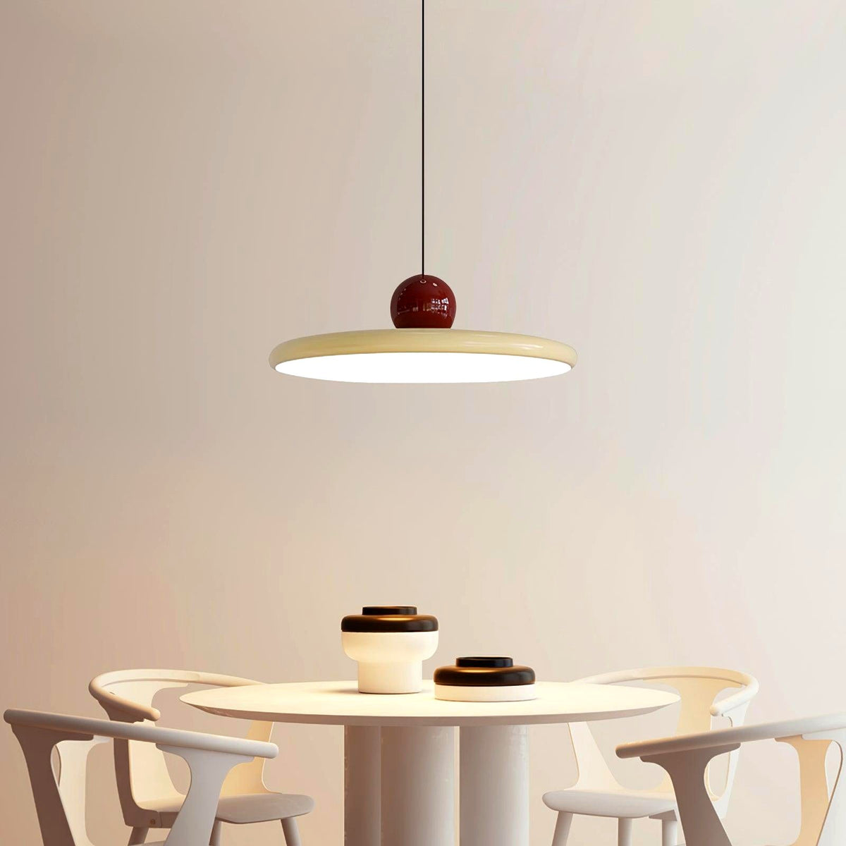 Lustra Suspension Swag Verte et Rouge