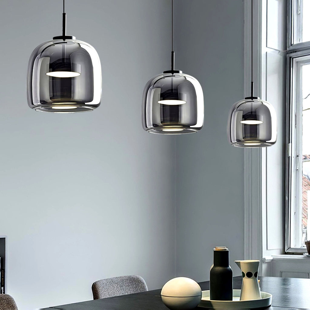 Obsidian Suspension en Verre Moderne