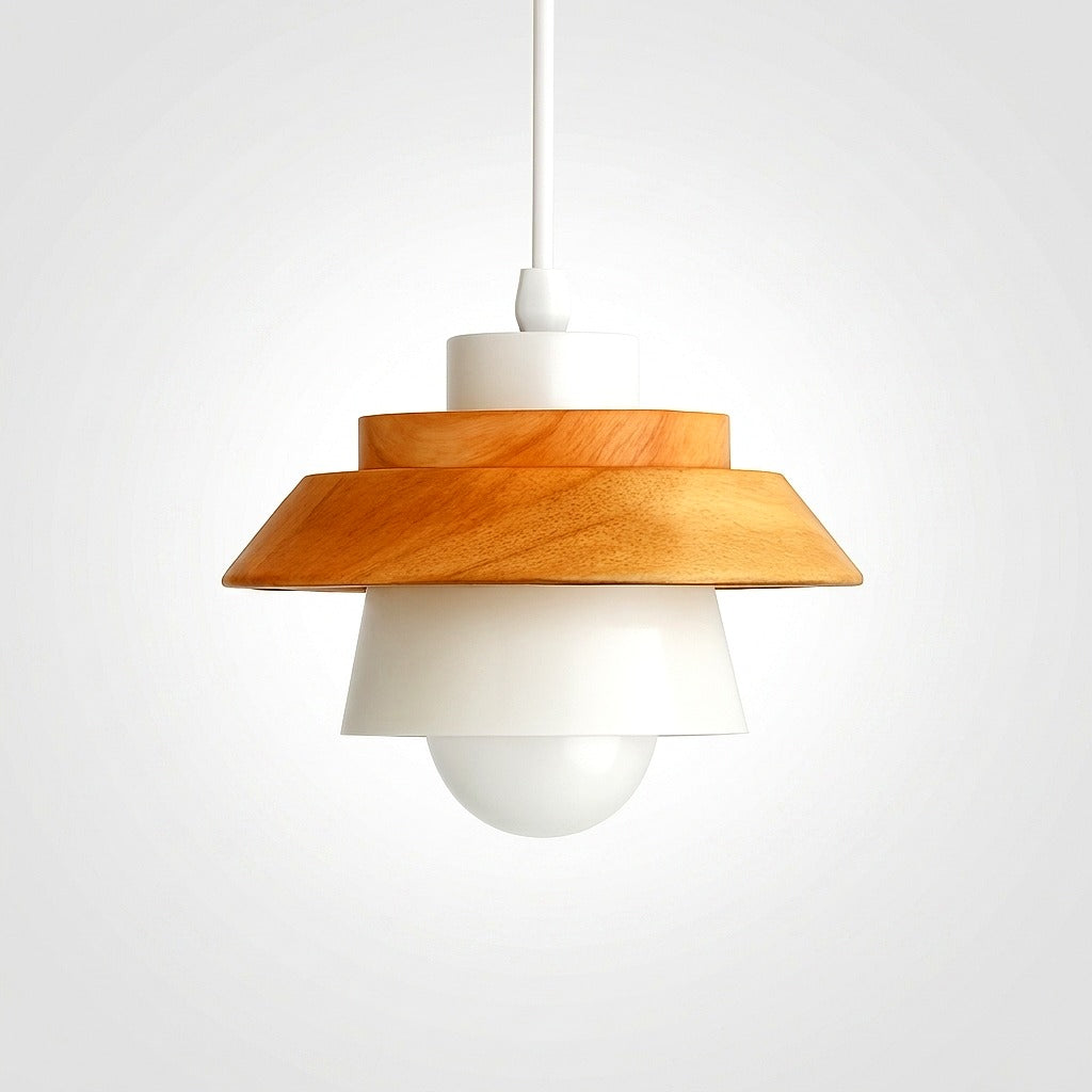 Suspension Métal et Bois Nordique Formes Géométriques - détail finition