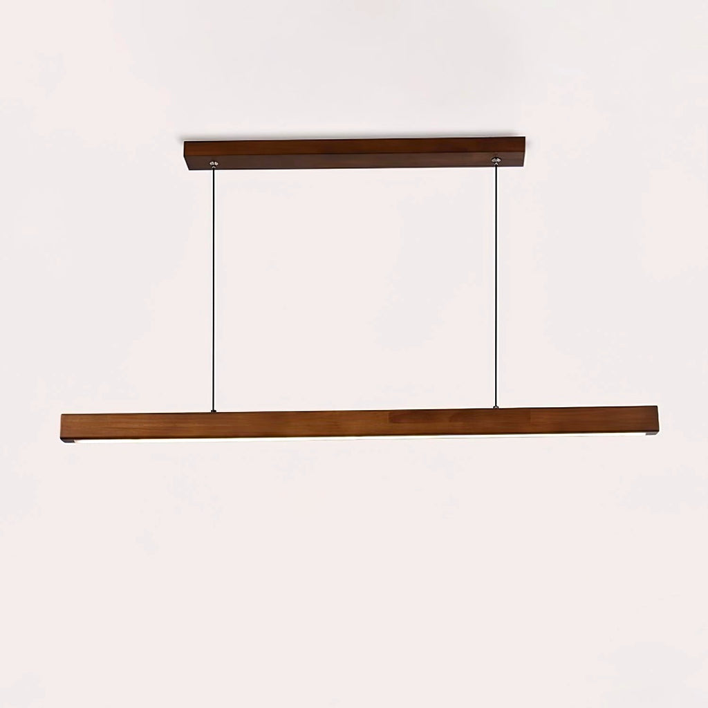 Elowen Suspension linéaire minimaliste en bois