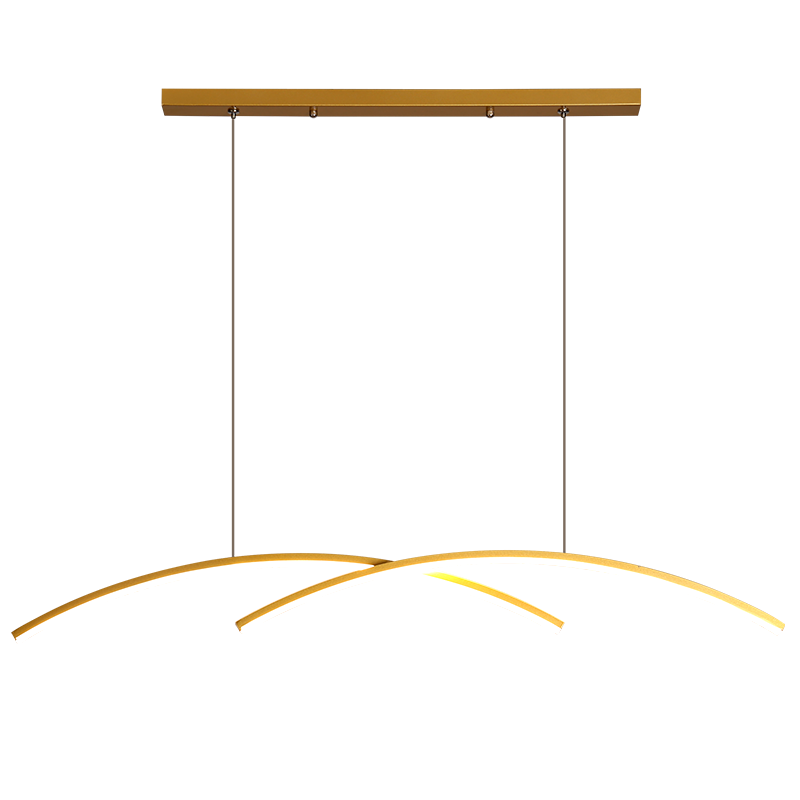 Arisha Luminaires Suspension Lineaire Minimaliste En Aluminium Pour La Cuisine Ou Salon
