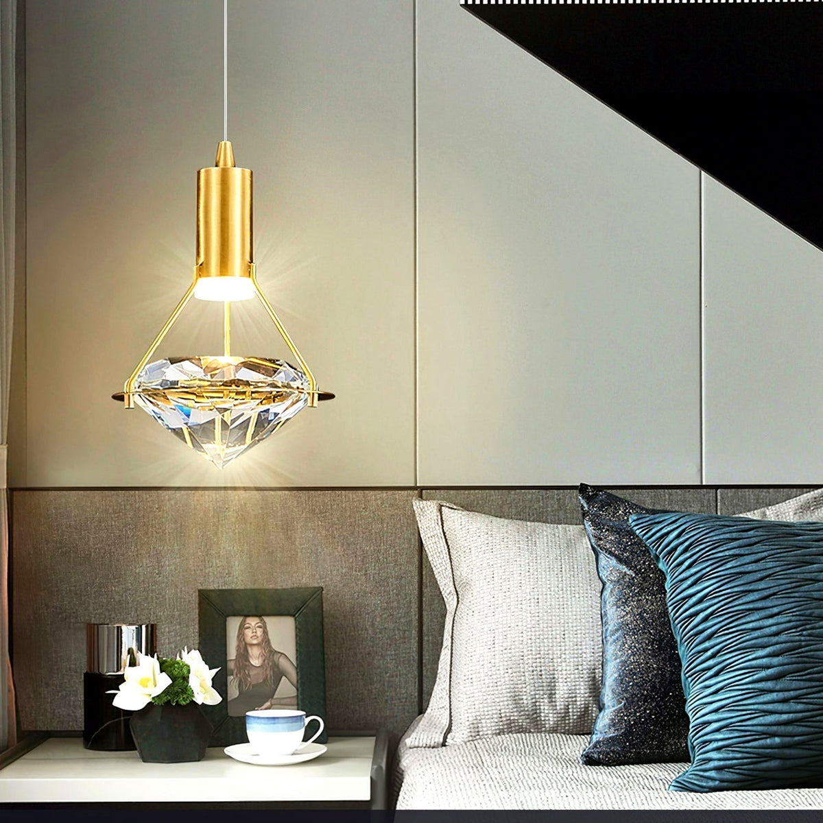 Elysianire Suspension Laiton Cristal Élégante