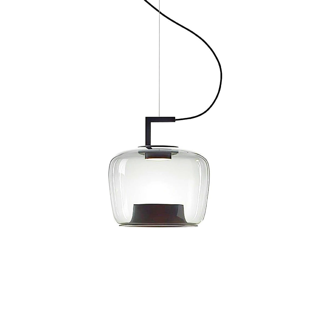 Suspension Contemporaine en Verre et Aluminium