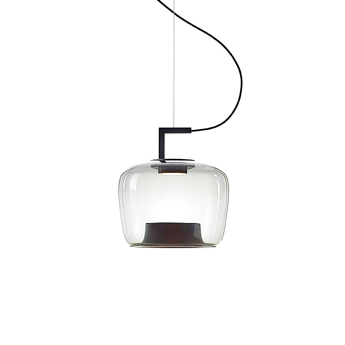 Suspension Contemporaine en Verre et Aluminium