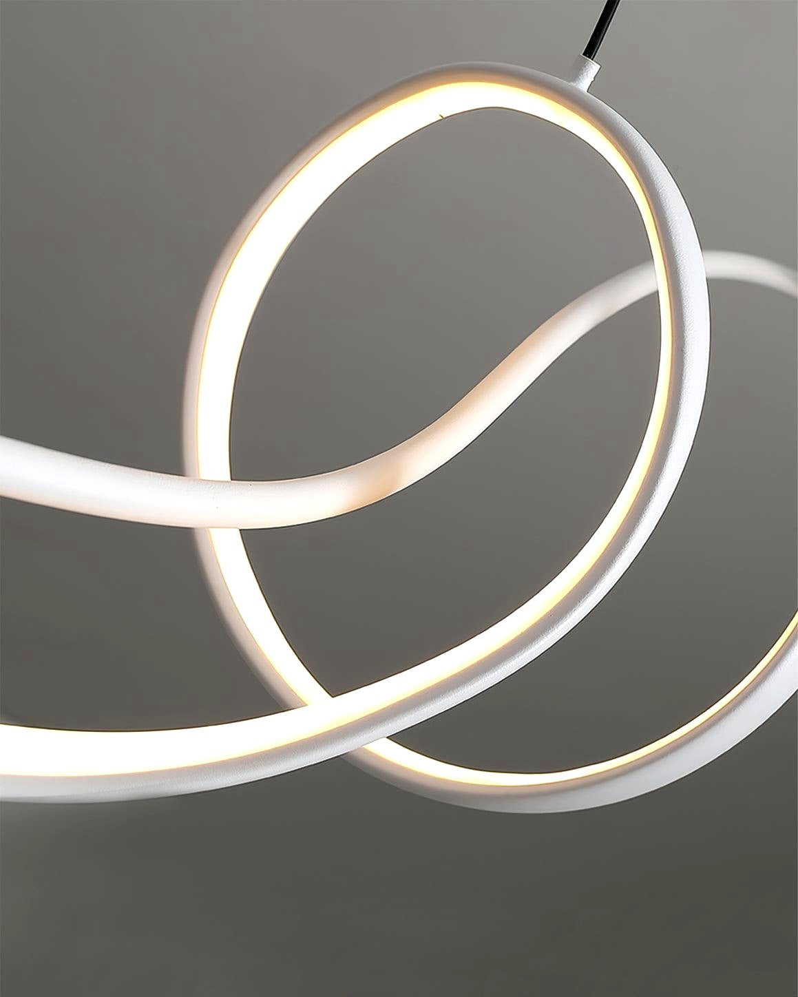 Aveline Suspension moderne LED Wave noire