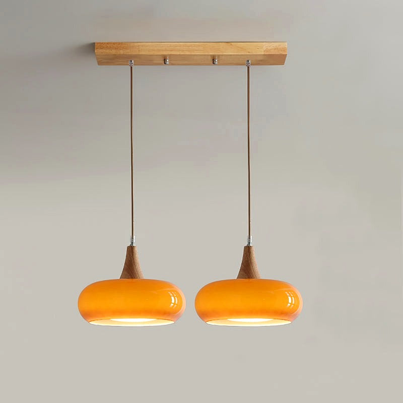 Suspension Bois 1/2/3 Lampes -