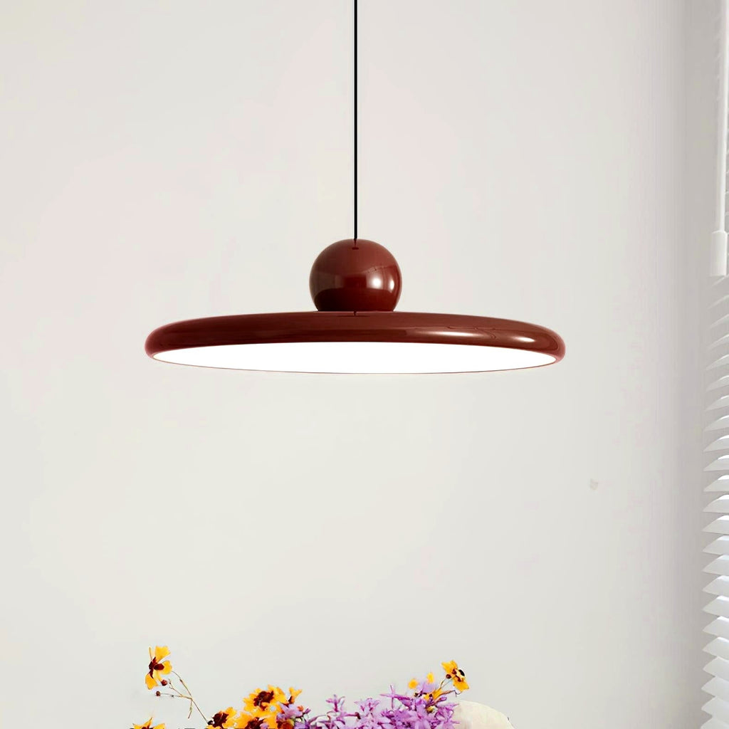 Lustra Suspension Swag Verte et Rouge