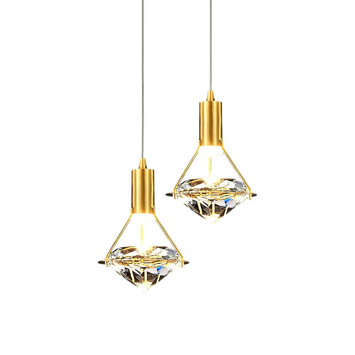 Elysianire Suspension Laiton Cristal Élégante Image