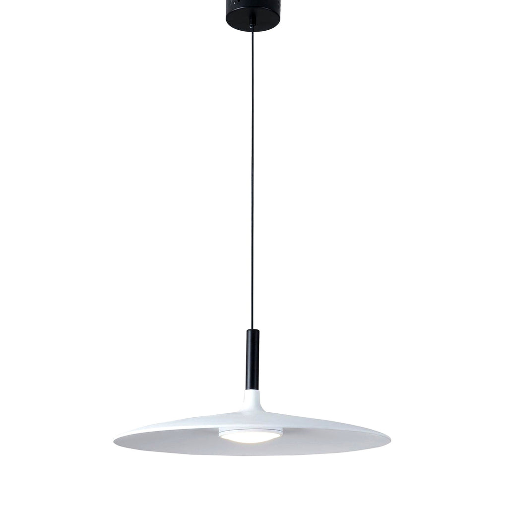 Lustra Suspension Lampe Disque Plat en Aluminium