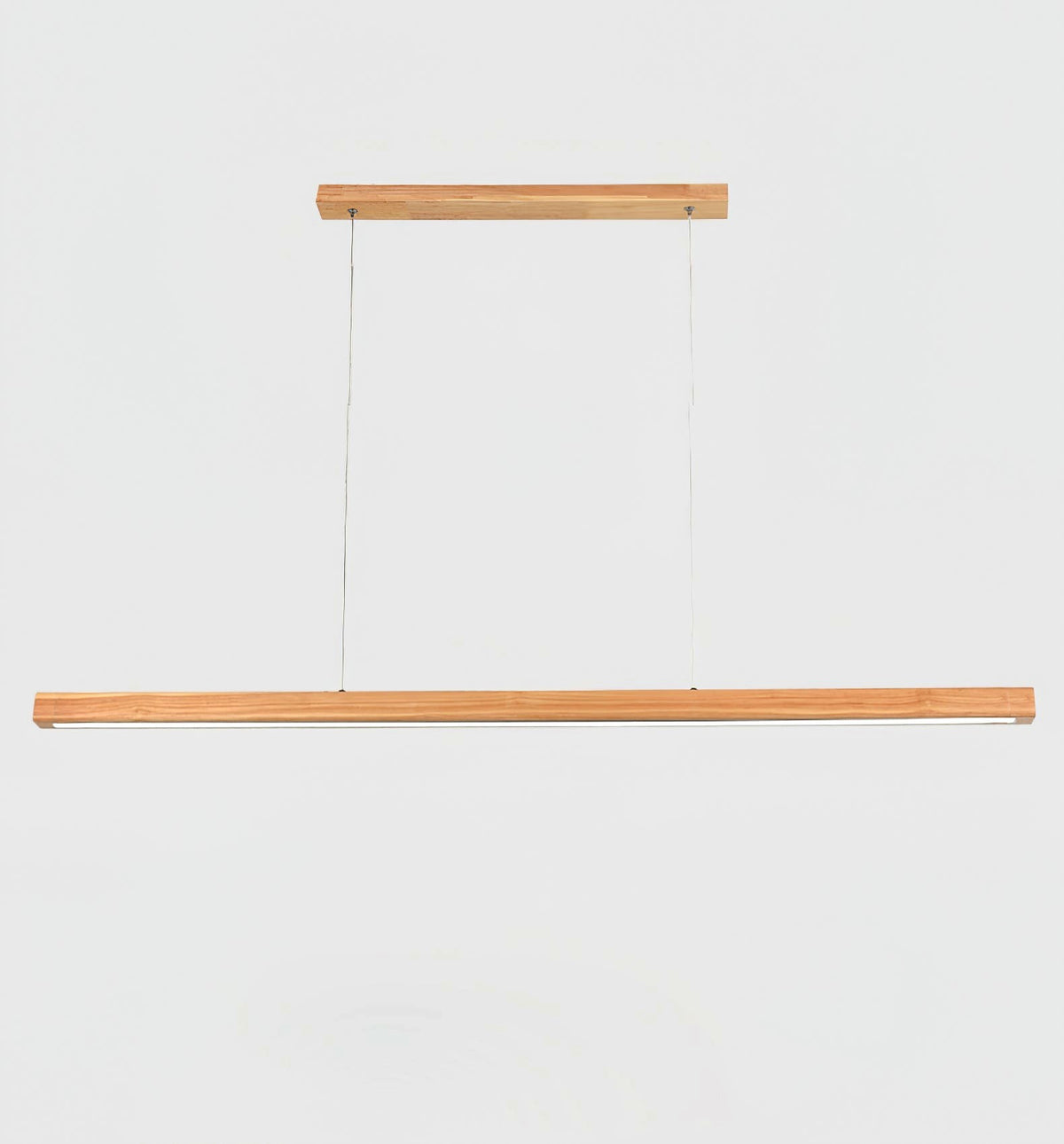Elowen Suspension linéaire minimaliste en bois