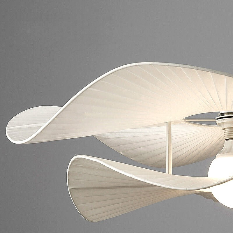 Saku Moderne LED Suspension Métal Tissu Salon