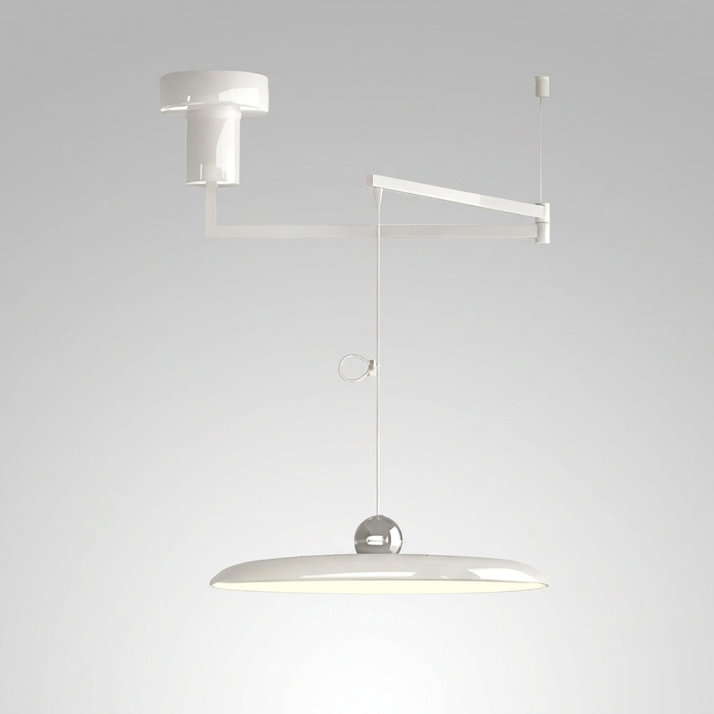 Suspension Bras Réglables Métal Articulée Morandi - D 50cm Blanc Dimmable avec Télécommande