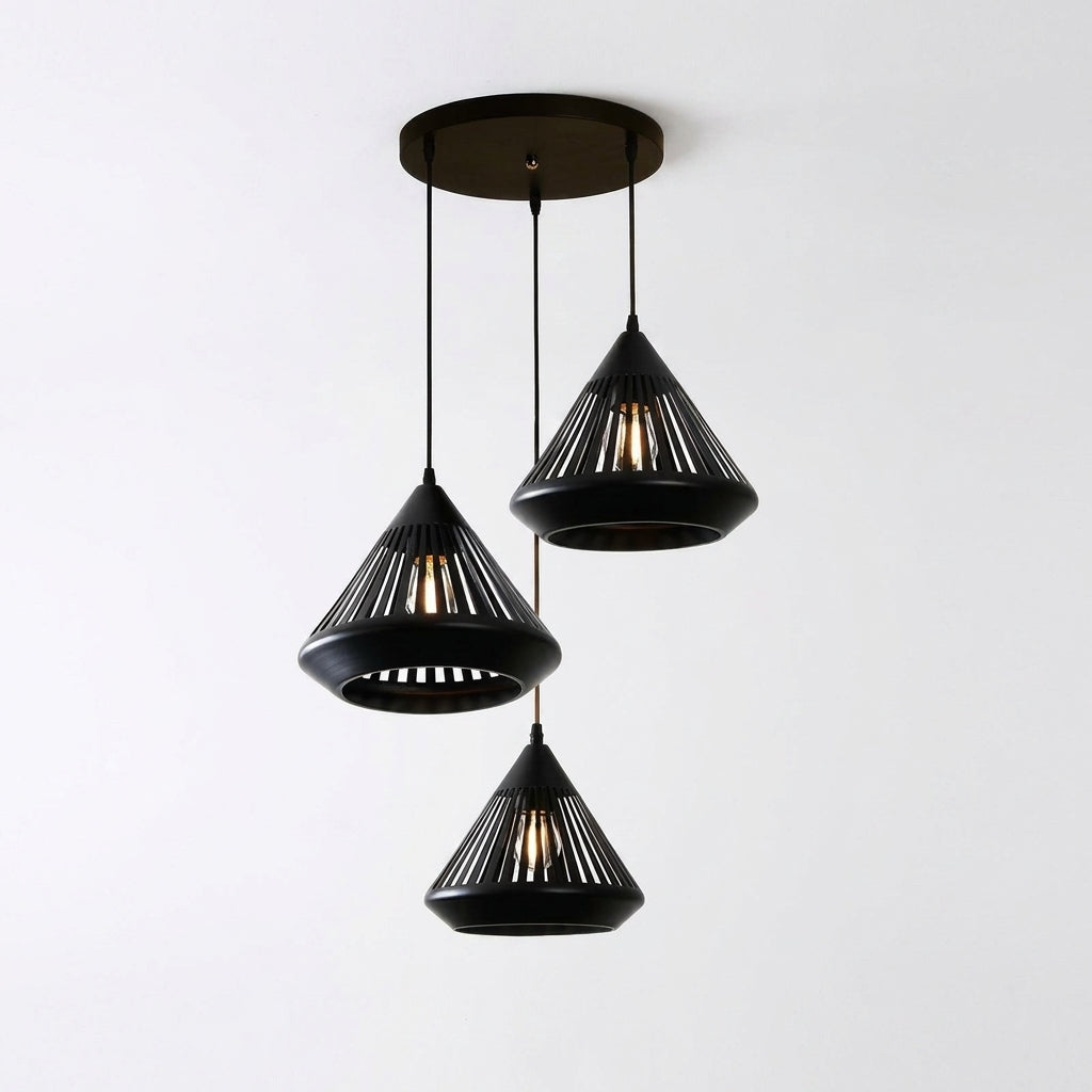 Lustre Minimaliste Moderne en Métal et Verre